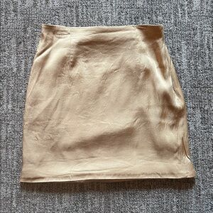 Free People gold mini skirt